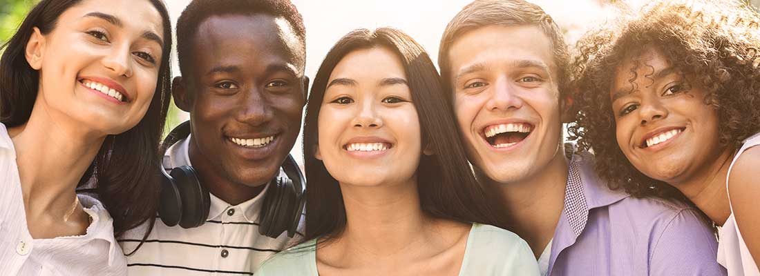 group of diverse students
